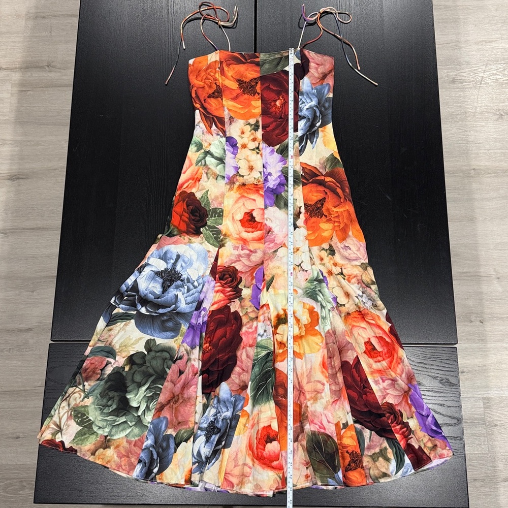 Alice + Olivia Multicolor Floral Midi Dress - Picture 12 of 13